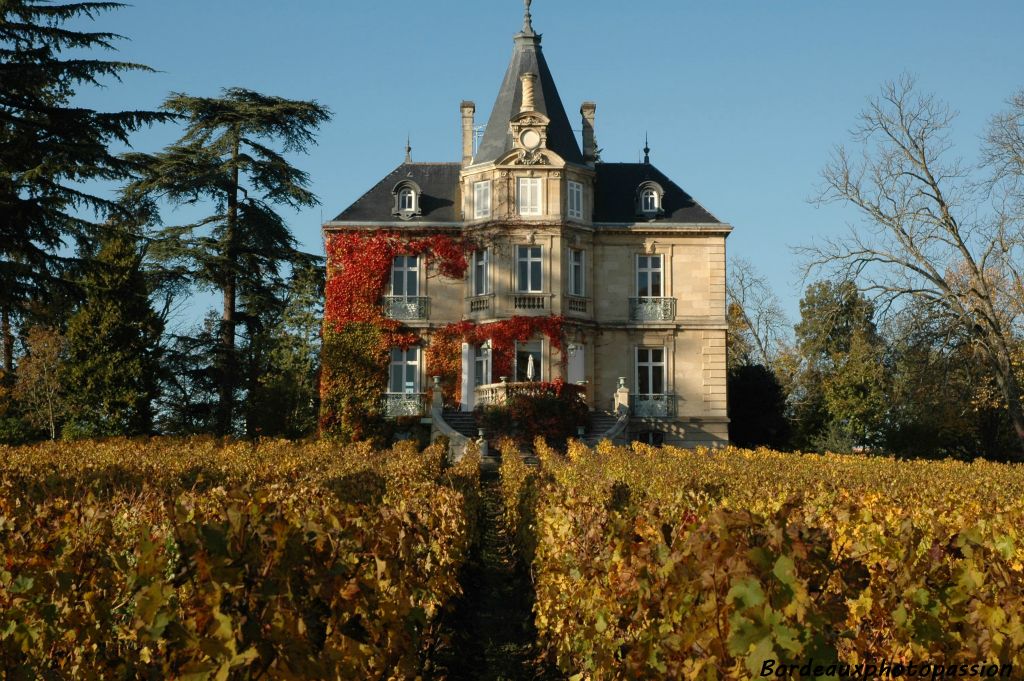 Le château construit pour  Léon Colin en 1840 a assisté à près de 170 automnes par contre la parcelle de vigne  à ses pieds, a été plantée en 1987.