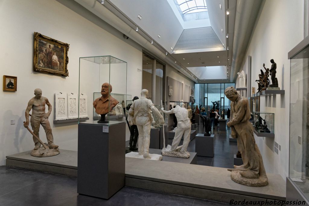 Parmi les nouvelles  salles, celle dédiée à la sculpture moderne.