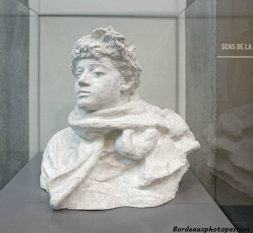 Auguste Rodin Buste en plâtre de Lady Victoria Shackville 1913-1914