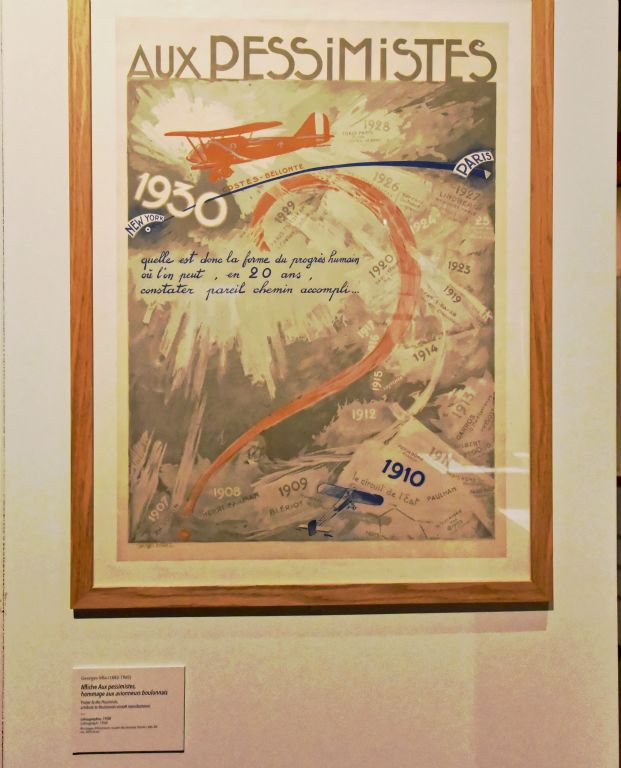 Georges Villa (1883-1965) Affiche Aux pessimistes, hommage aux avionneurs boulonnais (1930)