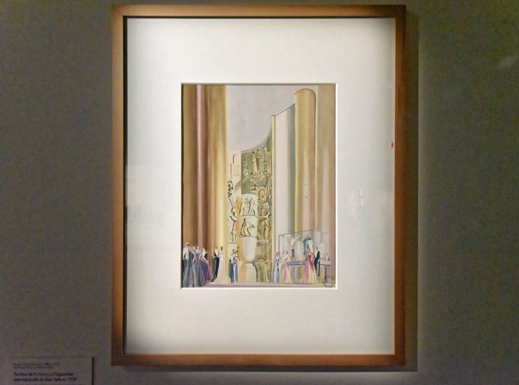 Perspective intérieure du pavillon de la France à l'exposition internationale de New-York 1939 Roger-Henri Expert et Pierre Patout architectes