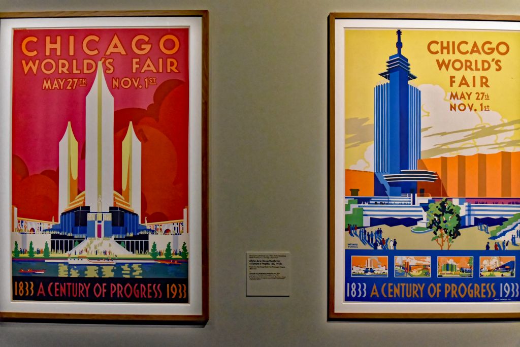 Affiches de la Chicago World Fair, A Century Progress 1833-1933.