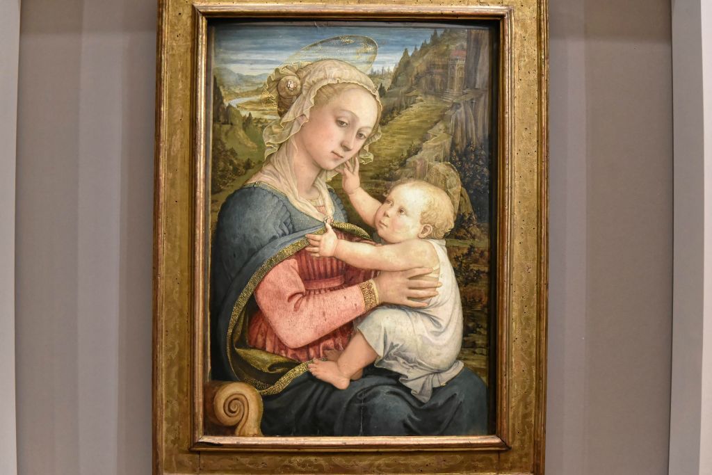 Autre "Vierge à l'Enfant de Filippo Lippi (vers 1465-1470). Le regard mélancolique de la mère semble annoncer le destin tragique de l'Enfant.