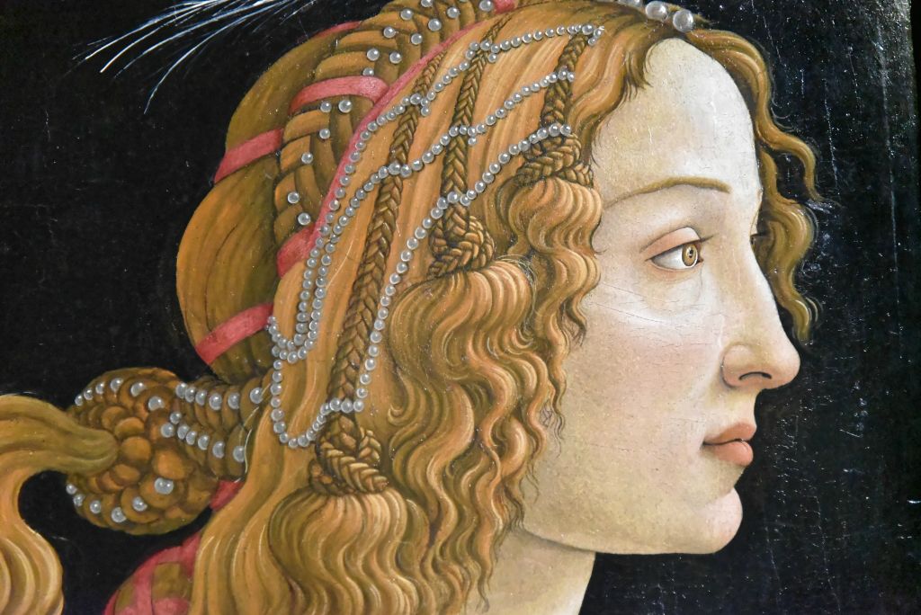 Portrait allégorique d'après un autre portrait réel de Simonetta Vespucci, cousine du célèbre navigateur florentin.