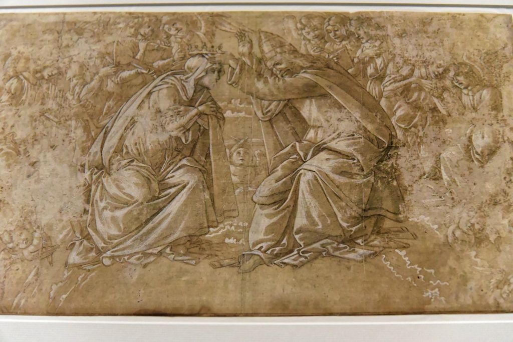 Étude pour le Couronnement de la Vierge de Botticelli.