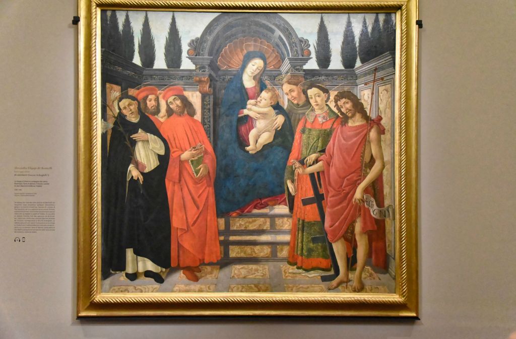 Vierge à l'Enfant accompagnée des saint Dominique, Côme et Damien, François Laurent et Jean-Baptiste