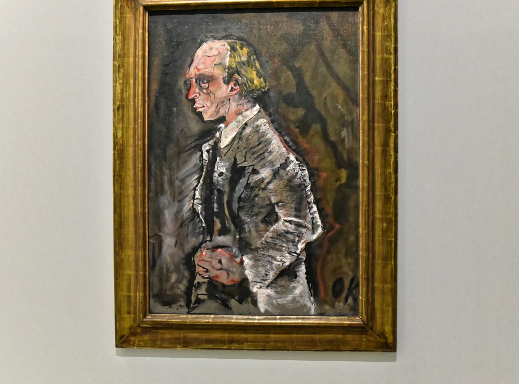 Portrait de l'éditeur Herwath Walden que Kokoschka a connu grâce à ses amis l'architecte Adolf Loos et  l'écrivain Karl Kraus.