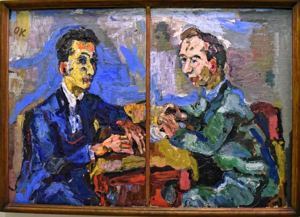 Hans Madersteig et Carl Georg Heise (1919) Pris par l'exécution "Le pouvoir de la musique", le peintre n'a pas pu répondre à la commande de deux portraits. Il n'a fait qu'une toile avec les deux hommes comme s'ils étaient  mariés.