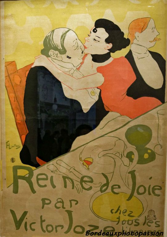 Affiche 1892 pour le livre "Reine de joie" par Victor Joze chez tous les libraires. 