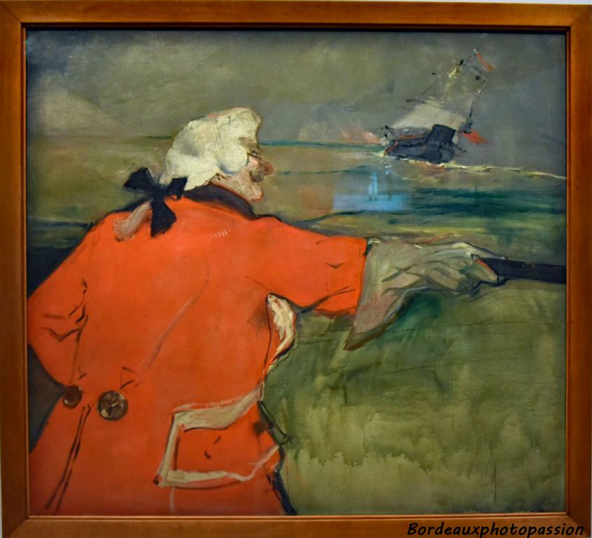 Paul Viaud en tenue d'amiral 1901 Lautrec malade, sa mère demanda à son ami Paul Viaud de surveiller le peintre qui continuait à boire.