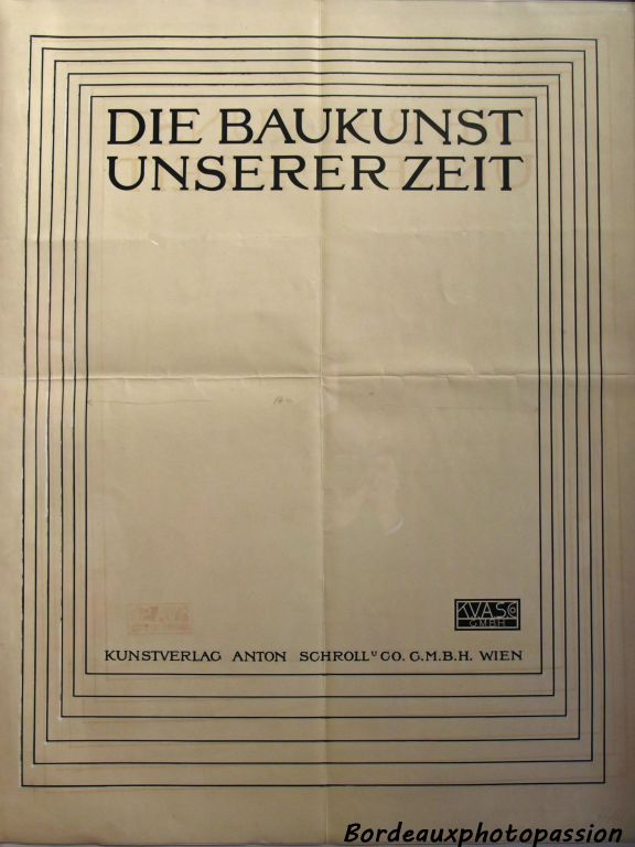 C'est sous ce titre (L'art de bâtir de notre temps) que Wagner publie en 1914, la 4e édition de son célèbre ouvrage "Architecture moderne".