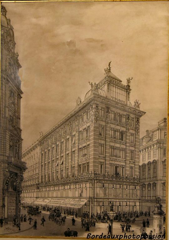 Avant-projet d'un immeuble de rapport dit Ankerhaus 1894 Otto Wagner