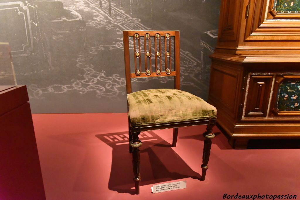 Otto Wagner, chaise vers 1882.
