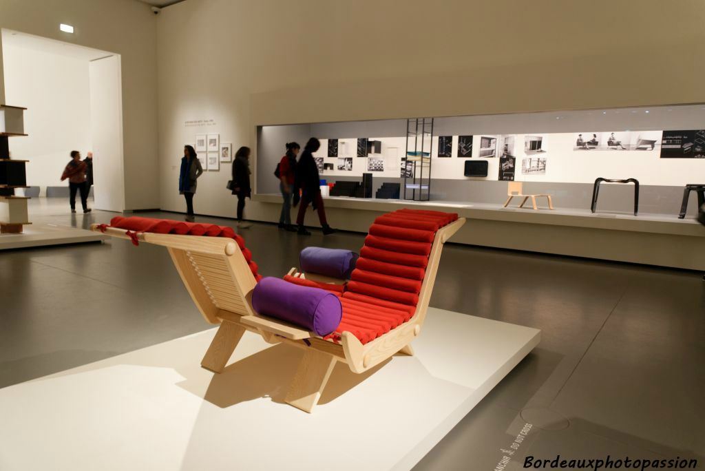 Double chaise longue 1953 Charlotte Perriand 