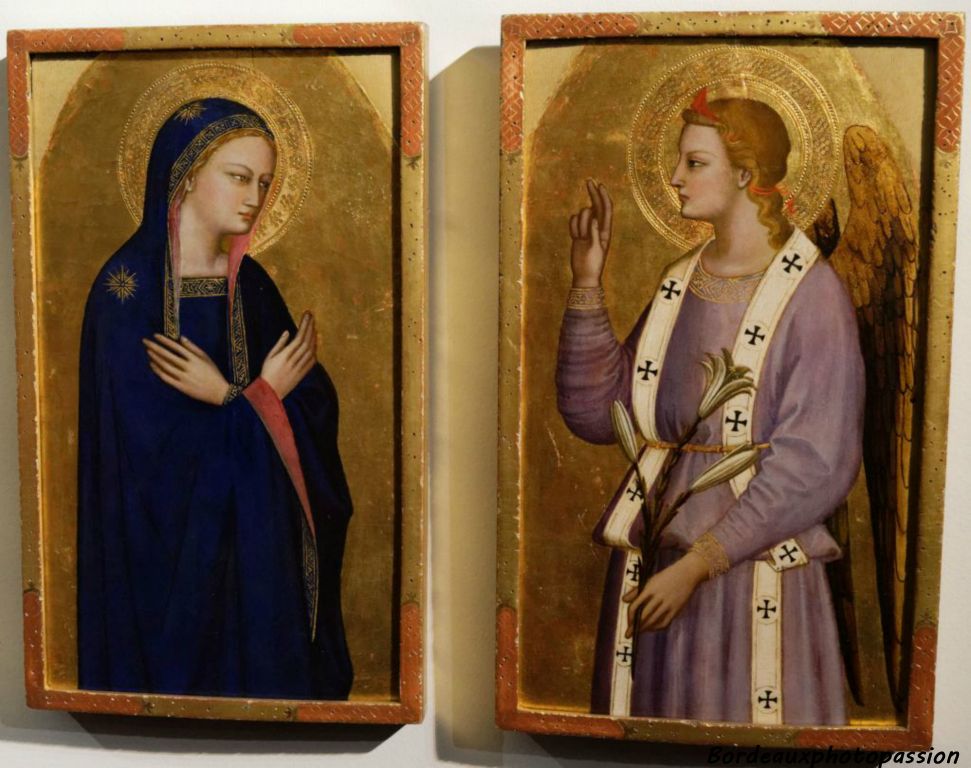Nardo di Cione Vierge et Ange de l'Annonciation vers 1350-1355