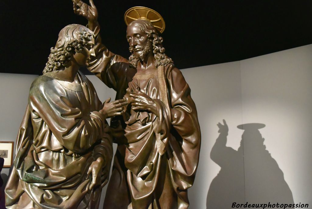 Bronze de Verrochio : Le Christ et saint Thomas ou l'Incrédulité de Saint Thomas 1467-1483