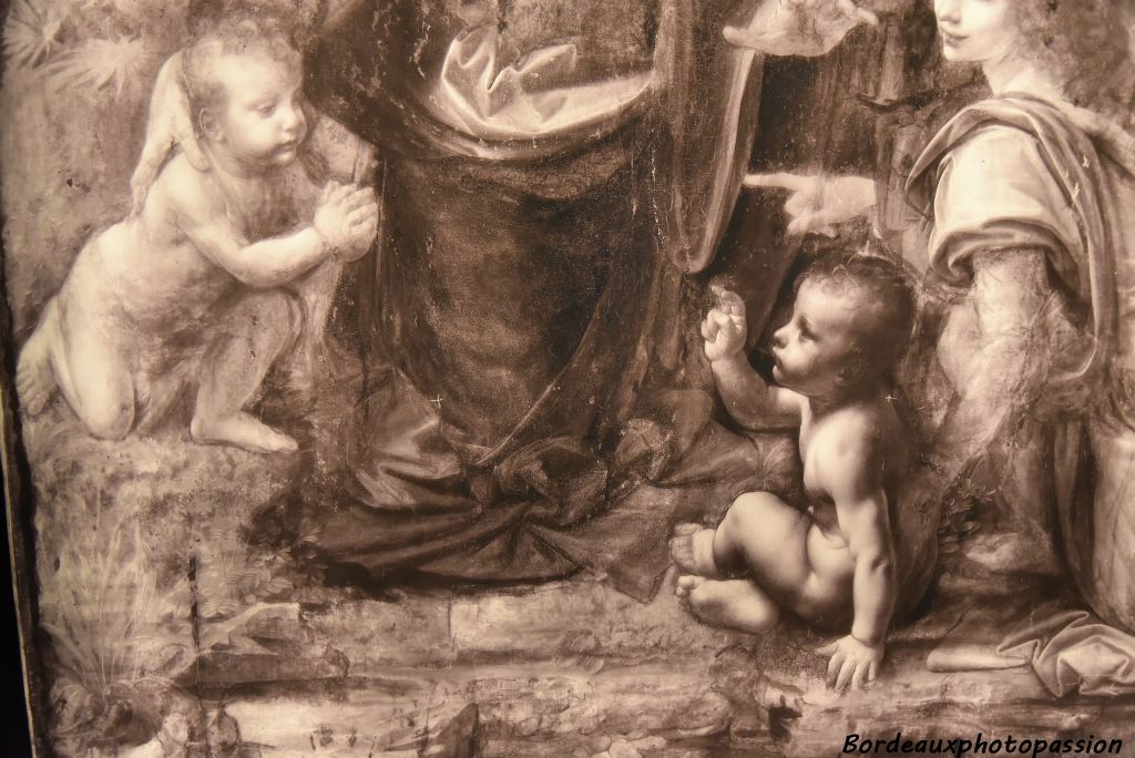 La Vierge à l'Enfant avec saint Jean Baptiste et un ange (détail)