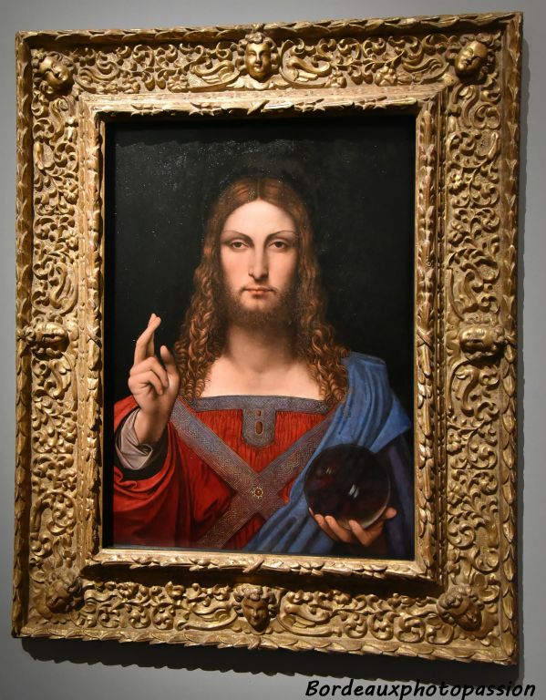 Atelier de Léonard de Vinci Salvator Mundi (version Ganay) Version certainement peinte par un élève de Léonard.