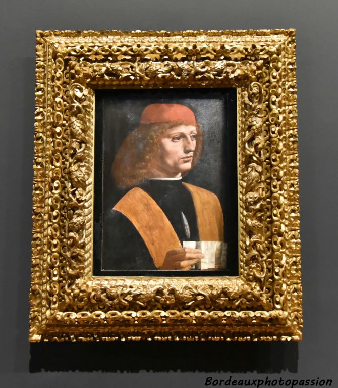 Léonard de Vinci Portrait d'un jeune homme tenant une partition, dit Le Musicien vers 1483-1490