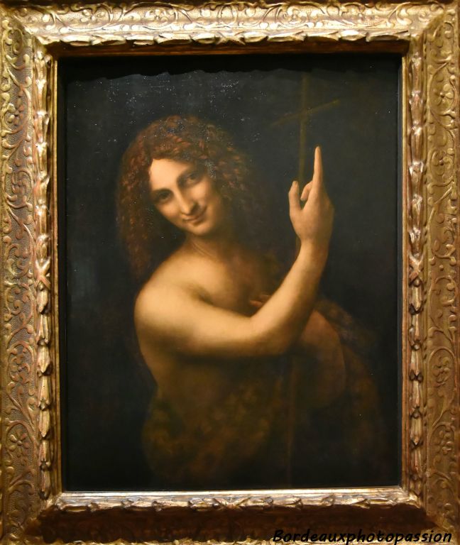 Léonard de Vinci Saint Jean Baptiste huile sur bois vers 1508-1519 