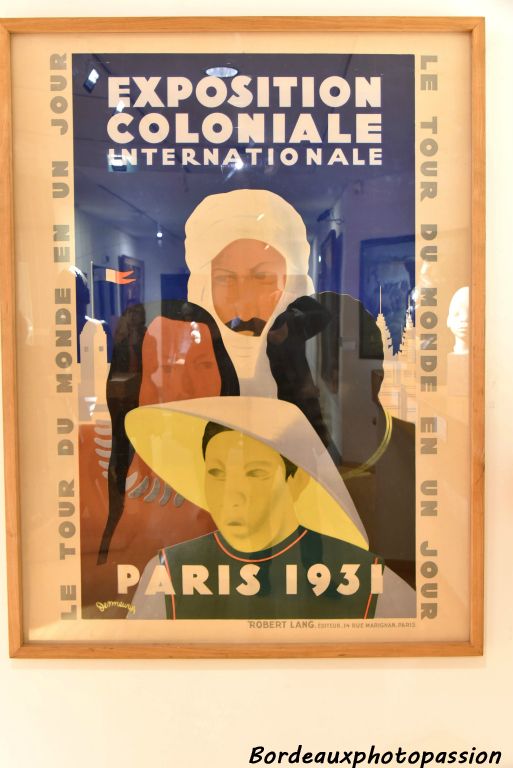 Affiche de l'exposition coloniale de 1931 au palais de la porte dorée.