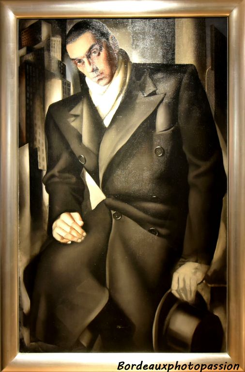 Tamara de Lempicka portrait de Thadesz de Lempicki 1928 huile sur toile.
