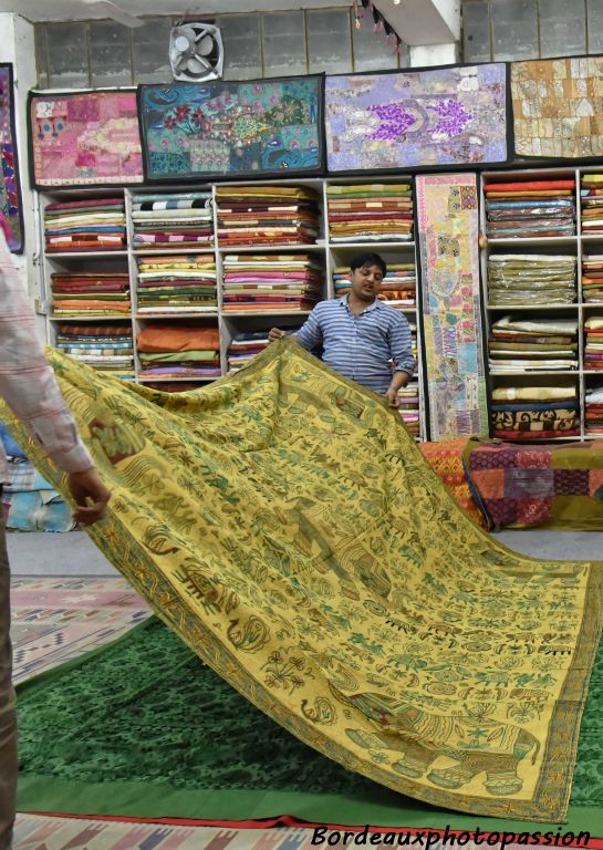 L’Inde possède sa propre production de tapis depuis plusieurs siècles. Des tisseurs de tapis originaires de Perse ont été amenés en Inde et y ont fabriqué les premiers tapis indiens