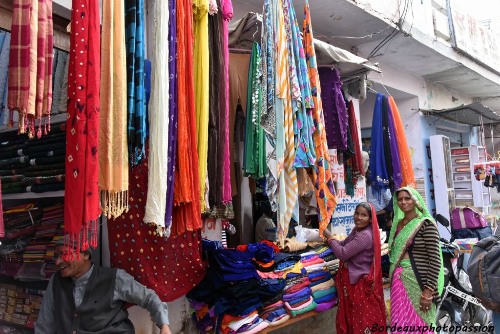Coquettes à la recherche d'un autre sari coloré ?
