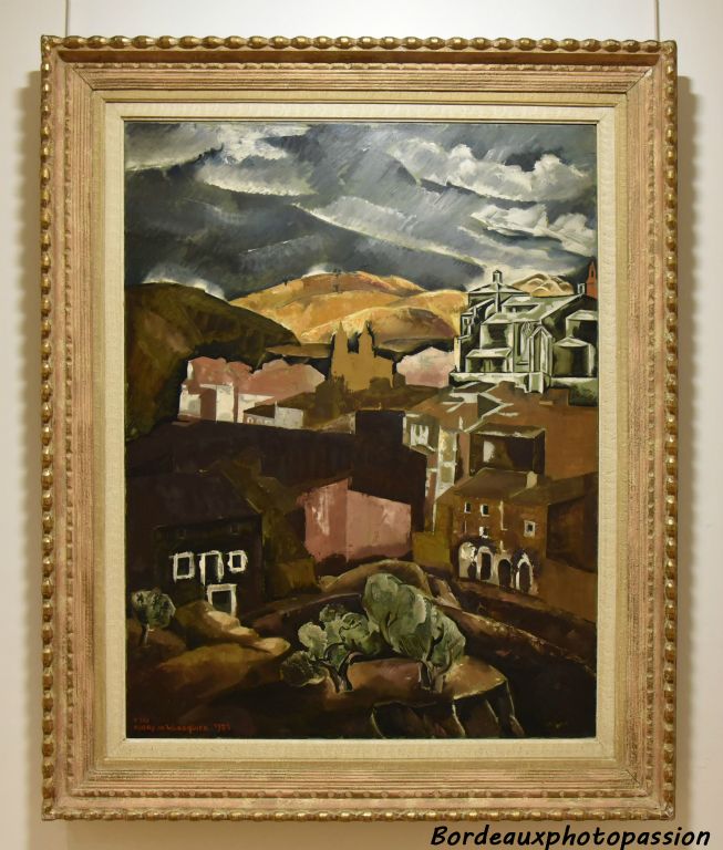 Henry de Waroquier  Espagne, orage à Estella 1931 huile sur toile
